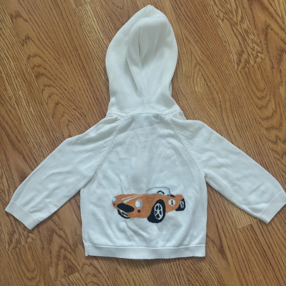 Amber Hagen organics yellow car cardigan 2T